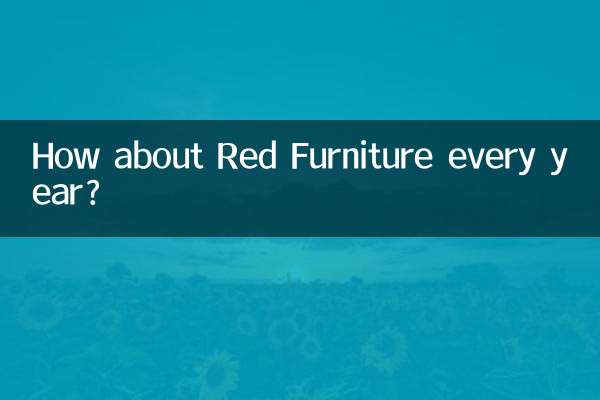 ¿Qué tal Red Furniture todos los años?