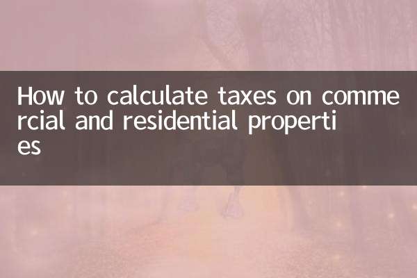 تجارتی اور رہائشی املاک پر ٹیکسوں کا حساب کتاب کیسے کریں