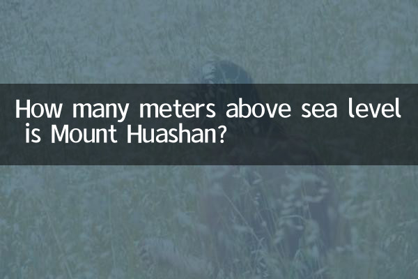 ¿A cuántos metros sobre el nivel del mar se encuentra el monte Huashan?