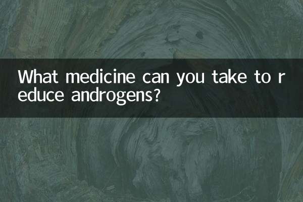 Quale medicina puoi prendere per ridurre gli androgeni?