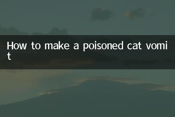 怎麼讓中毒的貓吐