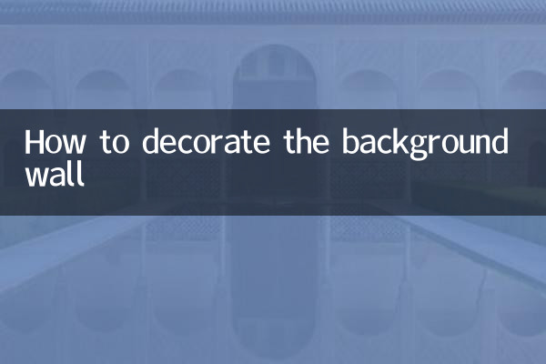 Cómo decorar la pared de fondo.