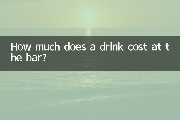 Quanto custa uma bebida no bar?