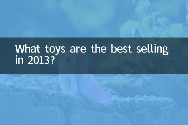 What toys are the best selling in 2013?