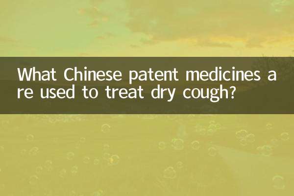 Quali medicinali brevettati cinesi sono usati per trattare la tosse secca?