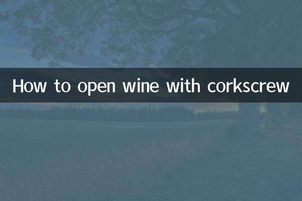 怎麼開瓶器開紅酒