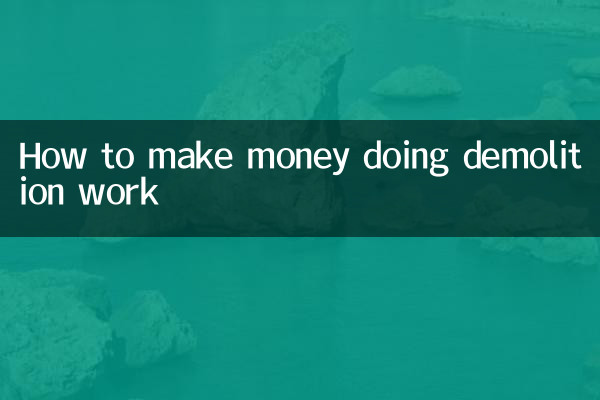 Wie man mit Abbrucharbeiten Geld verdient