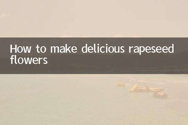 Como fazer deliciosas flores de colza
