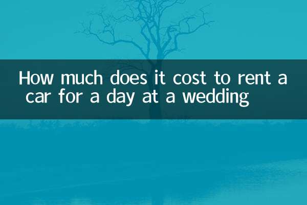 ¿Cuánto cuesta alquilar un coche por un día en una boda?