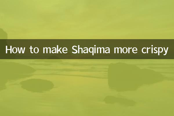 Comment rendre Shaqima plus croustillant