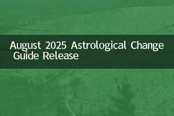 अगस्त 2025 ज्योतिषीय परिवर्तन गाइड रिलीज