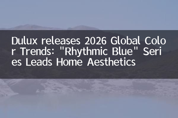 Dulux Releases 2026 Globale Farbtrends: 