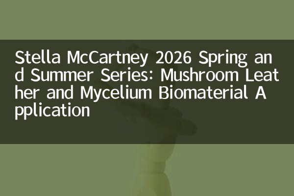 Stella McCartney 2026 Spring и Summer Series: грибная кожа и биоматериал из мицелия