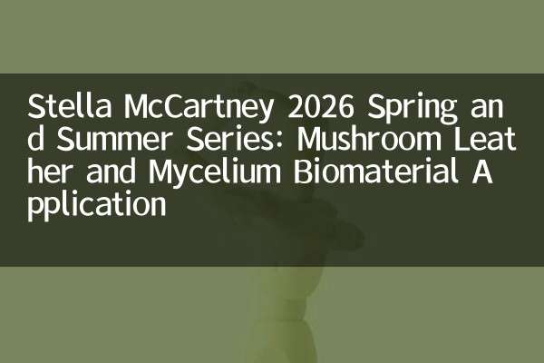 Stella McCartney 2026 Spring и Summer Series: грибная кожа и биоматериал из мицелия