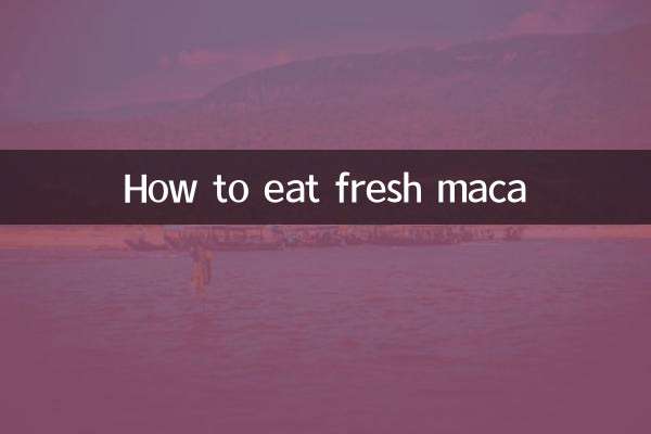 How to eat fresh maca