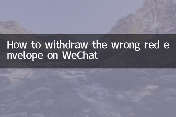 微信发错红包怎么撤回