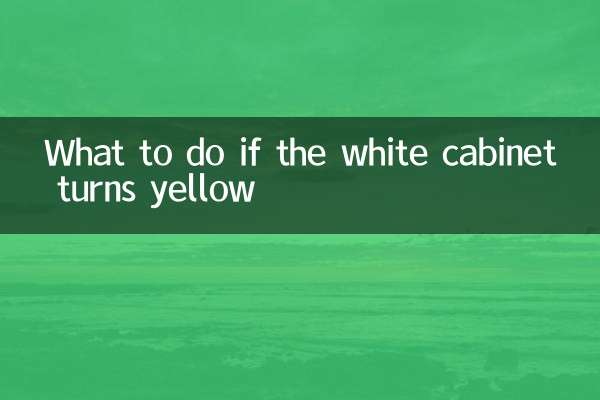 Que faire si l'armoire blanche devient jaune