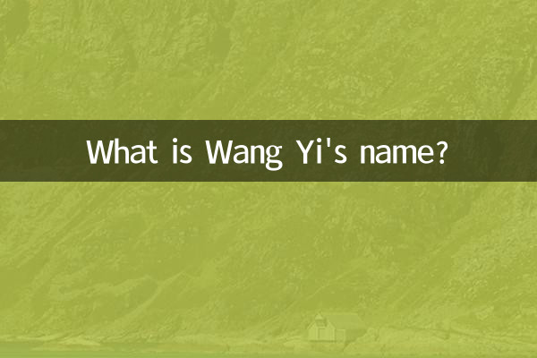 Wie heißt Wang Yi?