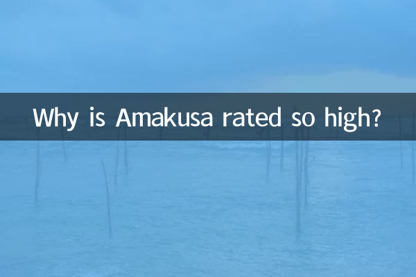 Pourquoi Amakusa est-elle si bien notée ?