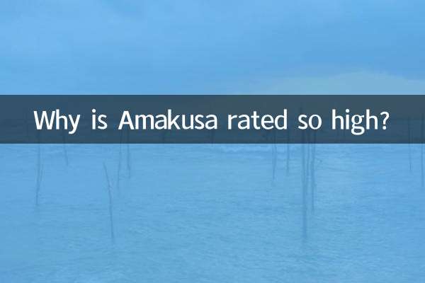 Why is Amakusa rated so high?