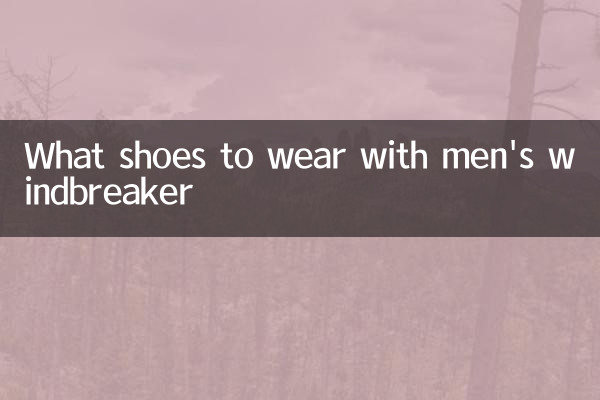 Quelles chaussures porter avec un coupe-vent pour hommes