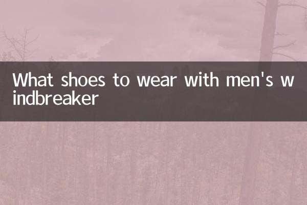 Quelles chaussures porter avec un coupe-vent pour hommes