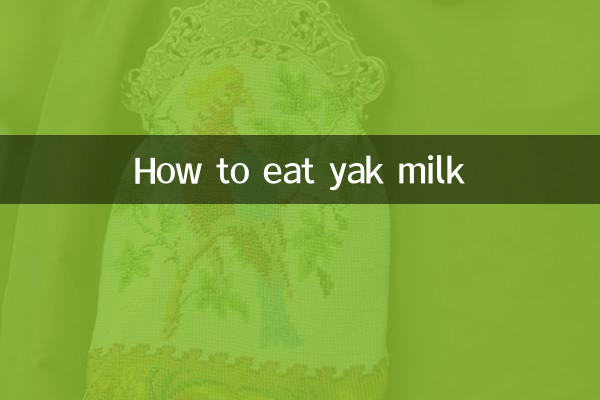 Comment manger du lait de yak