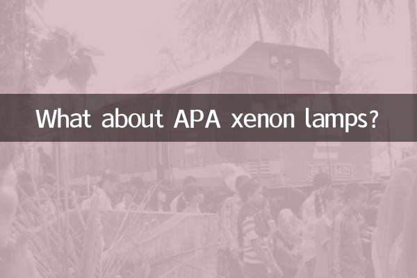 ¿Qué pasa con las lámparas de xenón APA?