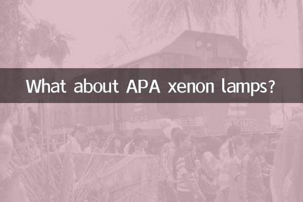 ¿Qué pasa con las lámparas de xenón APA?