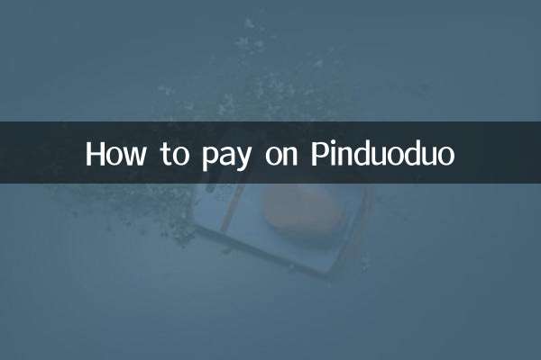 How to pay on Pinduoduo