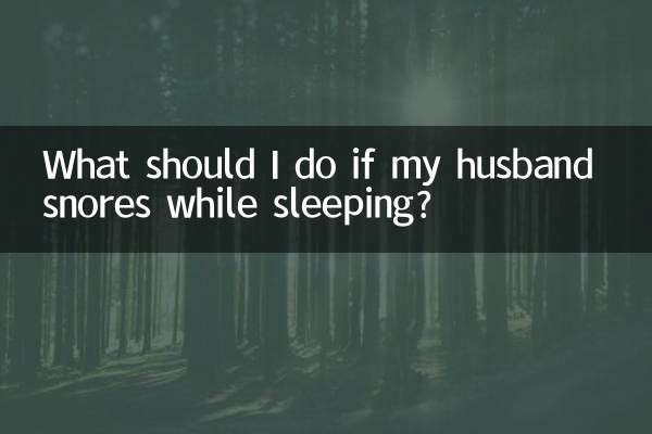 Was soll ich tun, wenn mein Mann im Schlaf schnarcht?