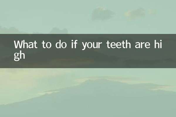 What to do if your teeth are high