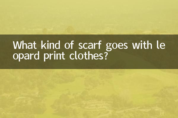 چیتے کے پرنٹ کپڑوں کے ساتھ کس طرح کا اسکارف جاتا ہے؟