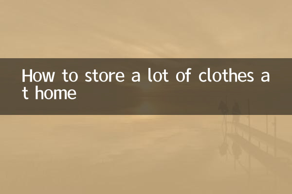 Como guardar muitas roupas em casa