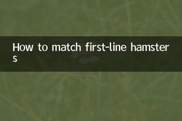 一線倉鼠怎麼配