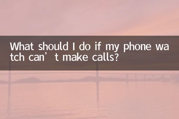 携帯時計で電話をかけられない場合はどうすればよいですか?