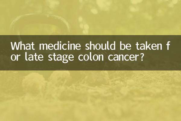 Quali farmaci dovrebbero essere presi per il cancro del colon in stadio avanzato?