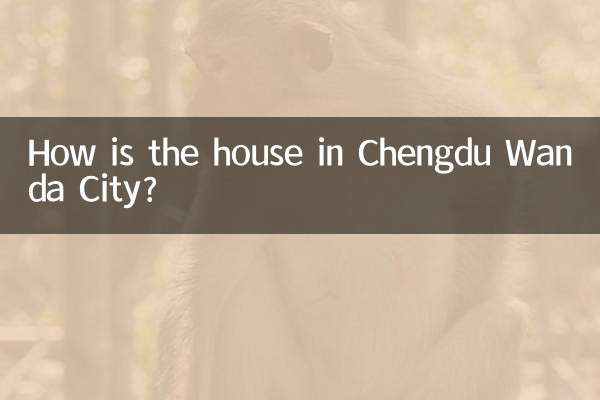 청두 완다시티 집은 어떤가요?