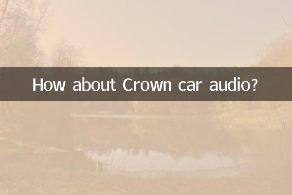 Che ne dici dell'audio per auto Crown?