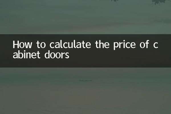 كيفية حساب سعر أبواب الخزانات