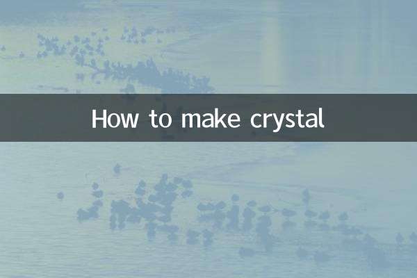 como hacer cristal
