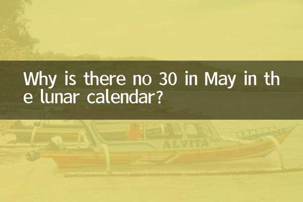 ¿Por qué no aparece el 30 de mayo en el calendario lunar?