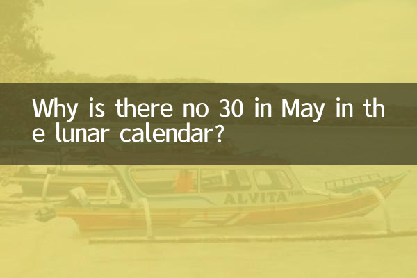 Warum gibt es im Mondkalender keine 30 im Mai?