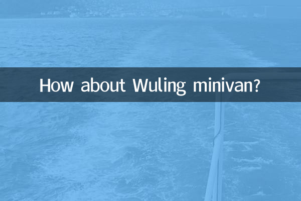 Che ne dici del minivan Wuling?