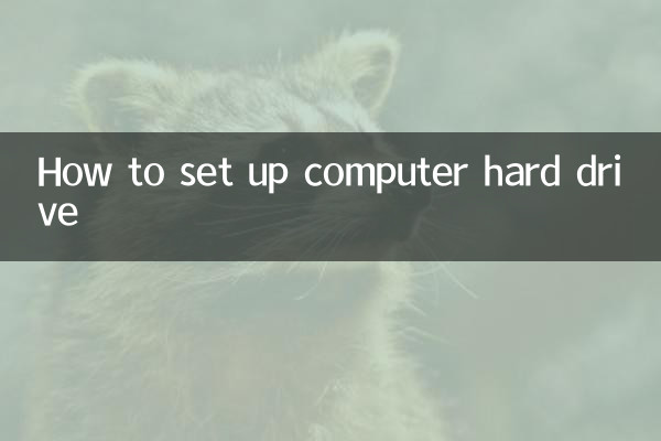 Como configurar o disco rígido do computador