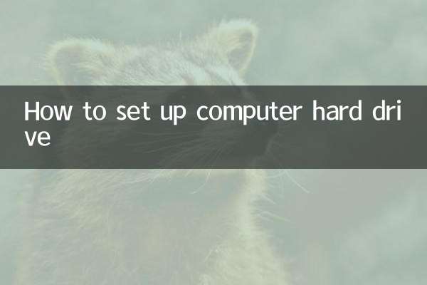 Cómo configurar el disco duro de la computadora