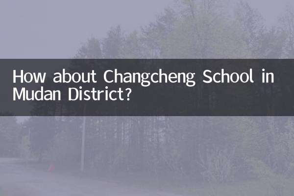 Que tal a Escola Changcheng no distrito de Mudan?