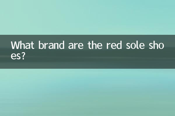 What brand are the red sole shoes?