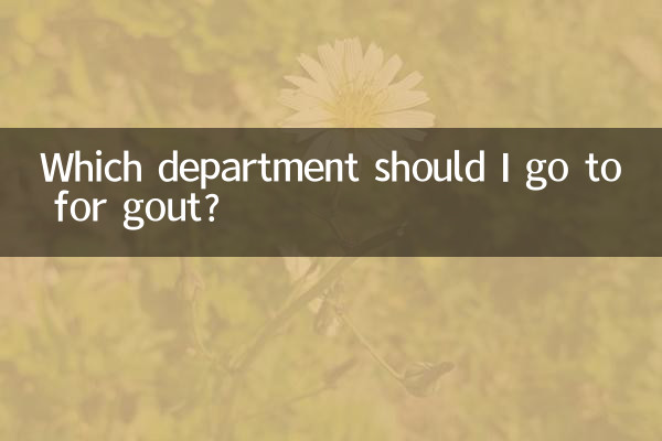 看痛风去什么科
