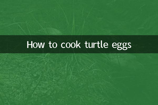 How to cook turtle eggs